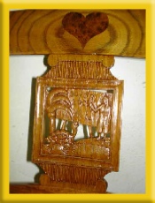 Dossier de chaise relooké.